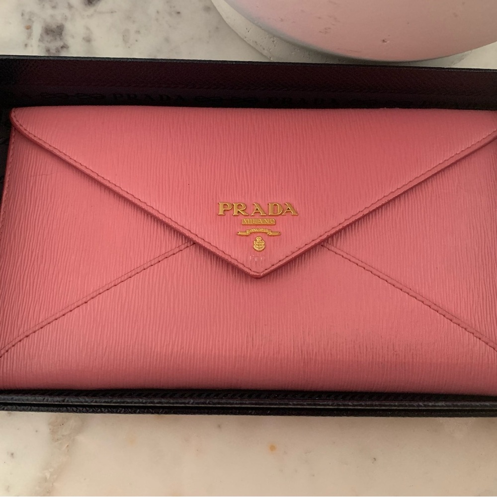 Prada Pink Envelope Wallet